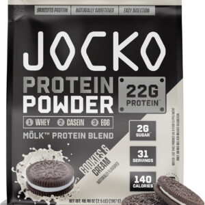 Jocko Mölk Whey Protein Powder 22g, 2lb bag, Cookies & Cream