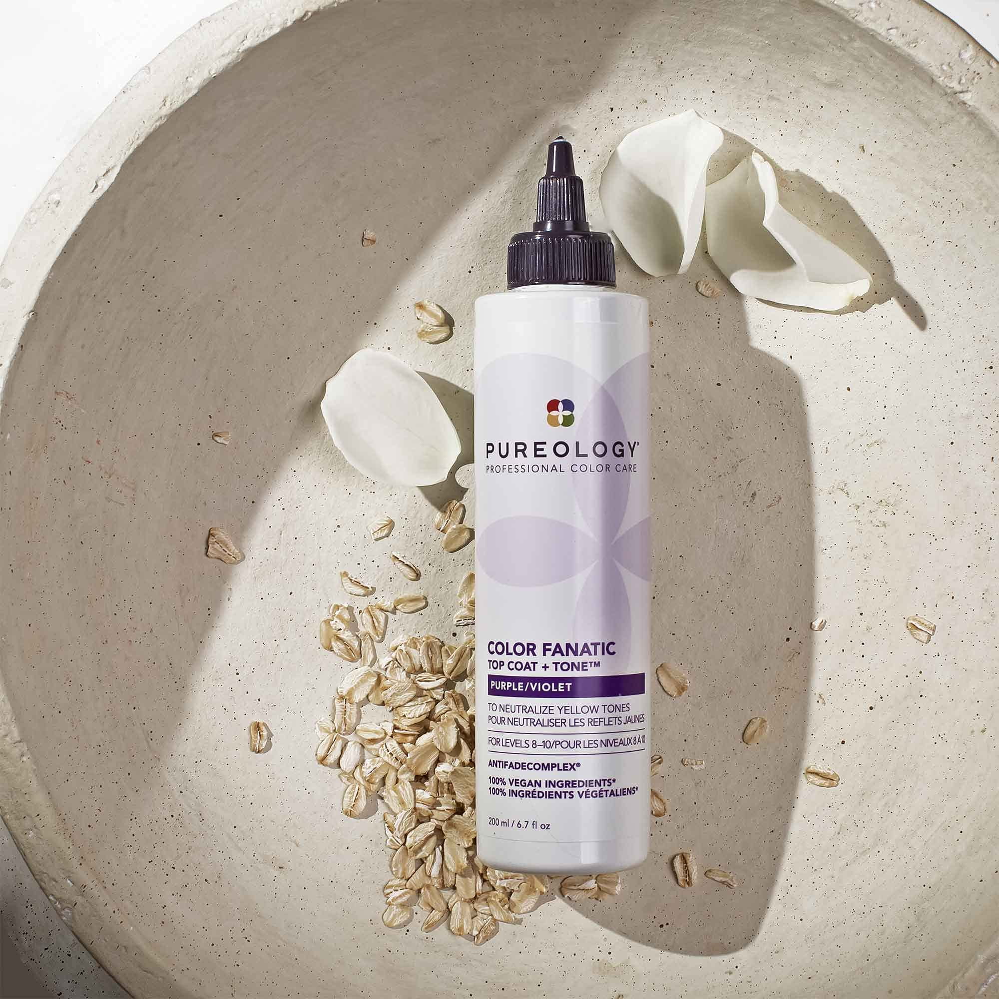 PUREOLOGY Color Fanatic Top Coat + Purple Tone Treatment Light to Medium Blonde - Image 2