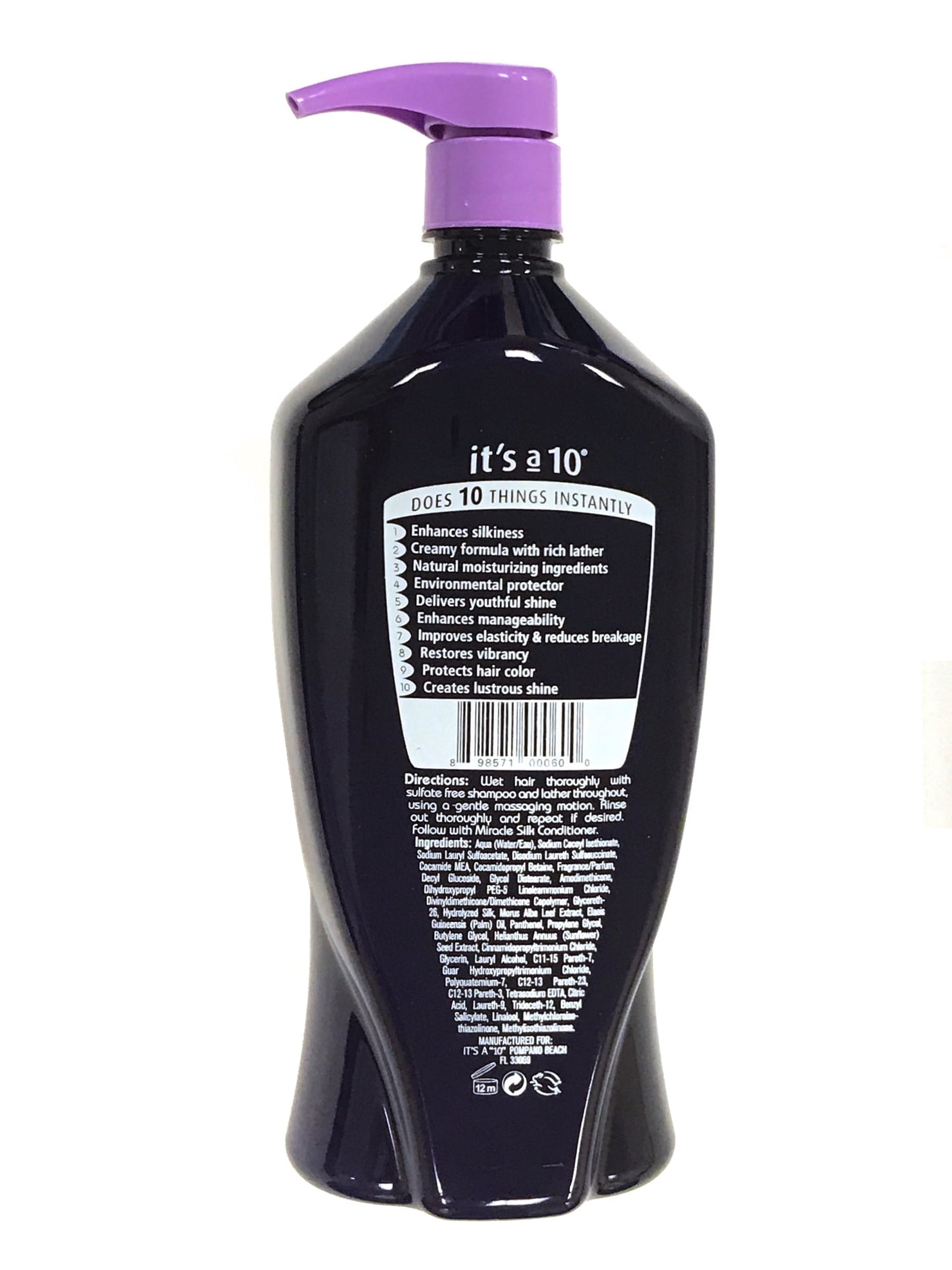 It's A 10 Silk Express Miracle Silk Sulfate Free Shampoo, 33.8 oz - Image 2