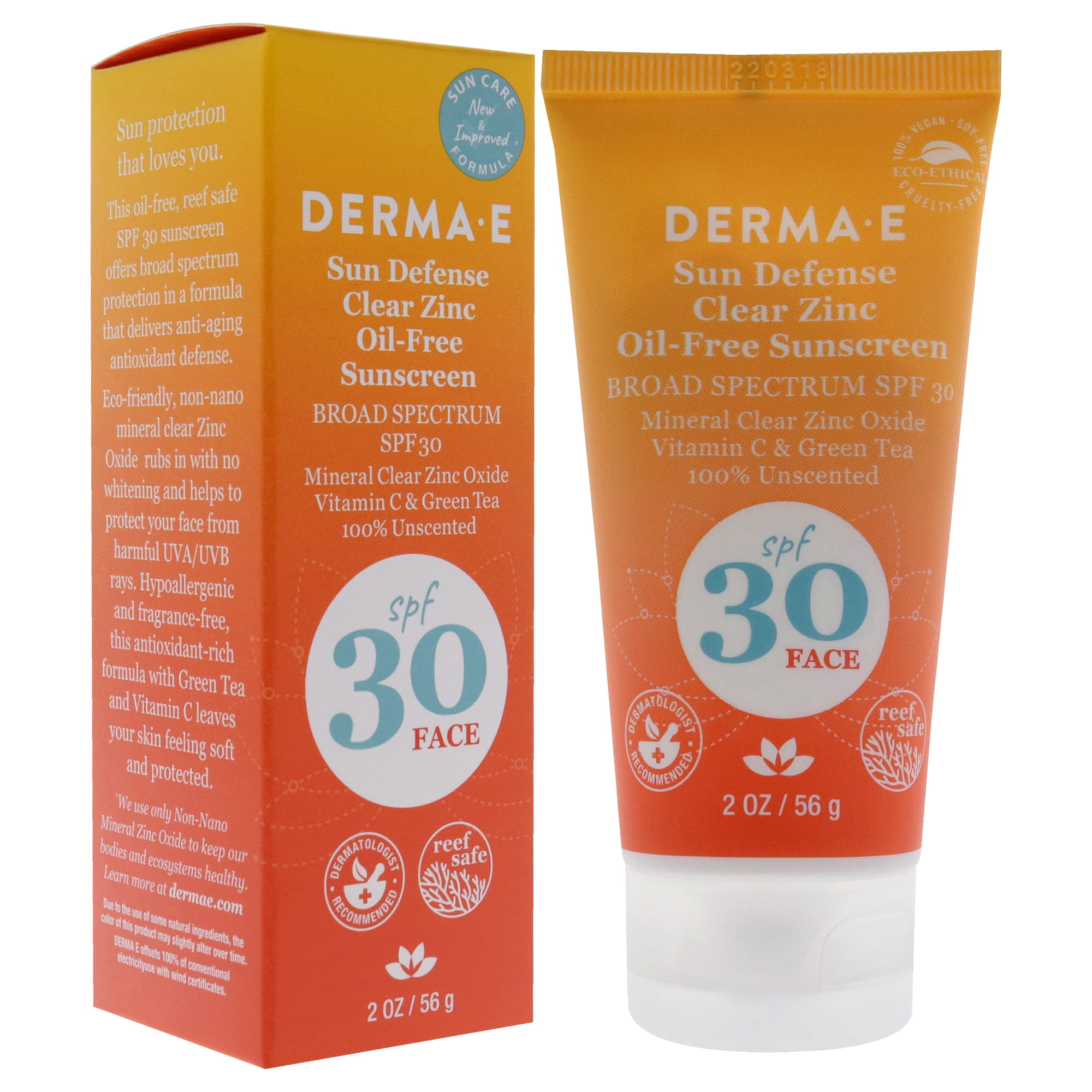 Derma-E Sun Defense Mineral Oil-Free Face Sunscreen SPF 30 , 2 oz Sunscreen - Image 3