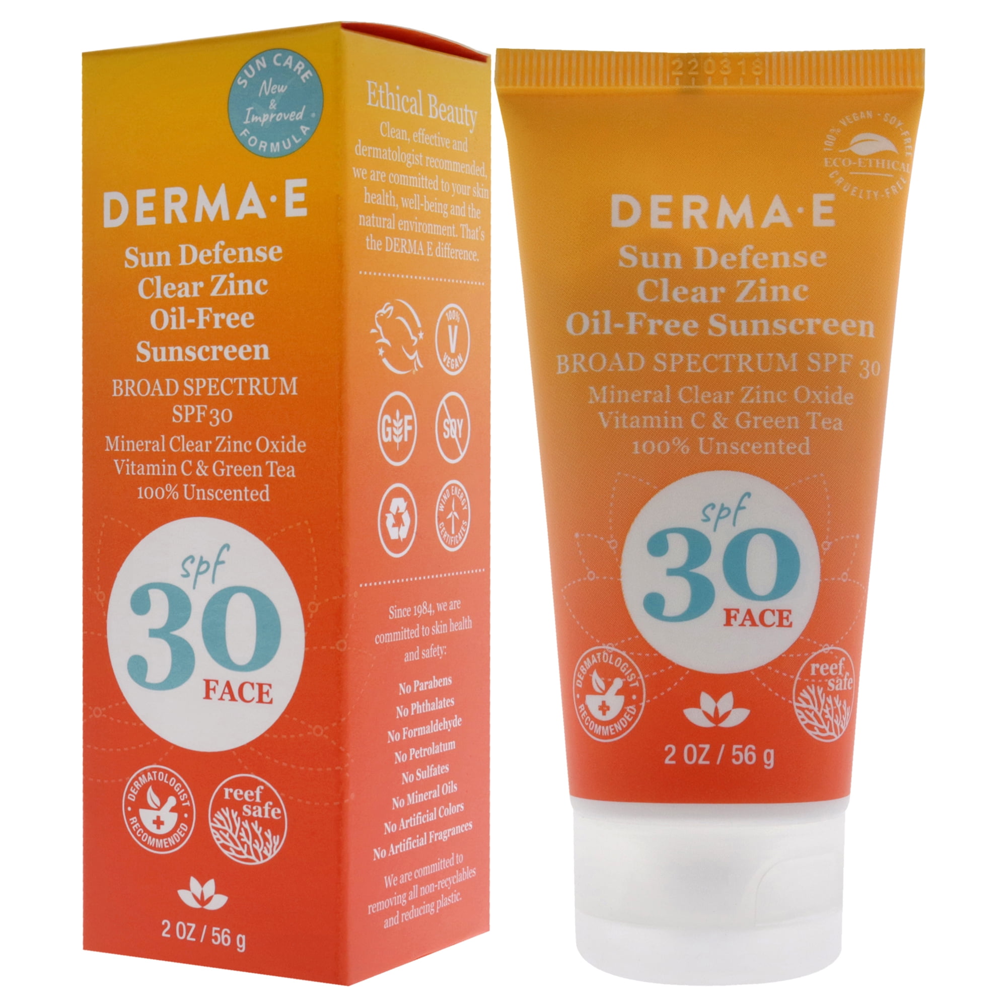 Derma-E Sun Defense Mineral Oil-Free Face Sunscreen SPF 30 , 2 oz Sunscreen - Image 4