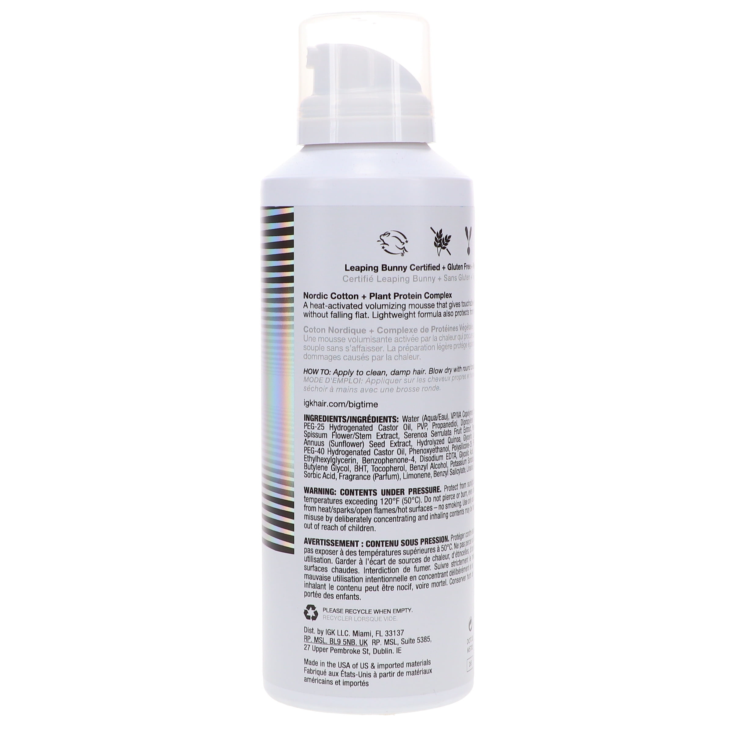 IGK Big Time Volume and Thickening Mousse 6.2 oz - Image 4