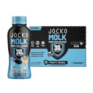 Jocko Mölk 30g Grass Fed Protein Shakes - Fruity Cereal, Ready to Drink 12 FL Oz (Pack of 12)