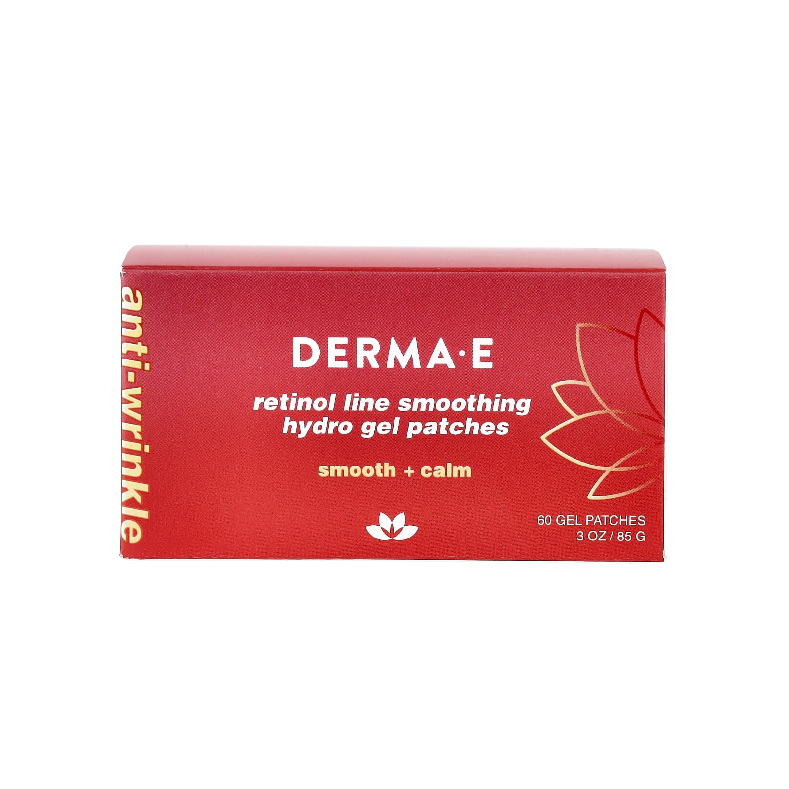 DERMA E Retinol Line Smoothing Hydro Gel Patches, For All Skin Types, 60 Gel Patches - Image 4