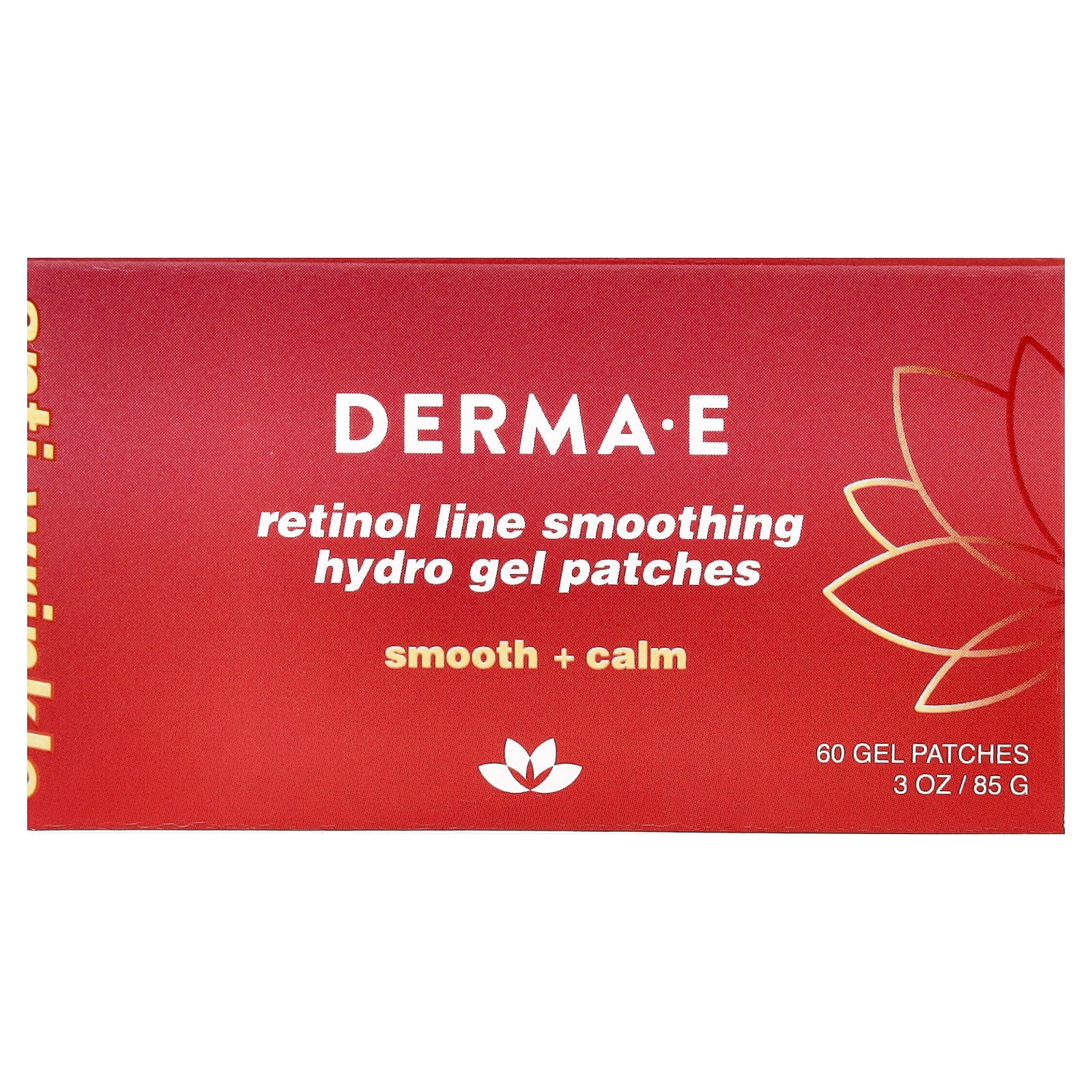 DERMA E Retinol Line Smoothing Hydro Gel Patches, For All Skin Types, 60 Gel Patches - Image 6