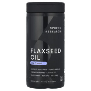 Sports Research Flaxseed Oil, 200 Softgels