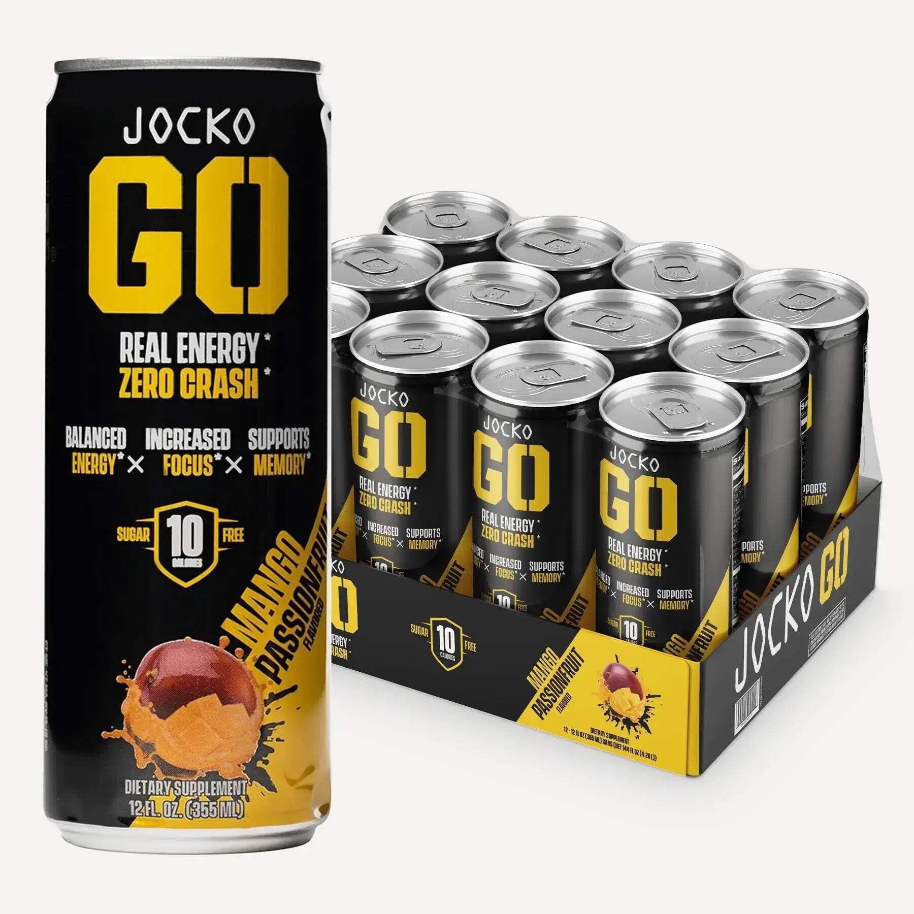 Jocko GO Energy Drink - KETO, Vitamin B12, Vitamin B6, Electrolytes - 12 Pack (Pink Lemonade) - Image 10