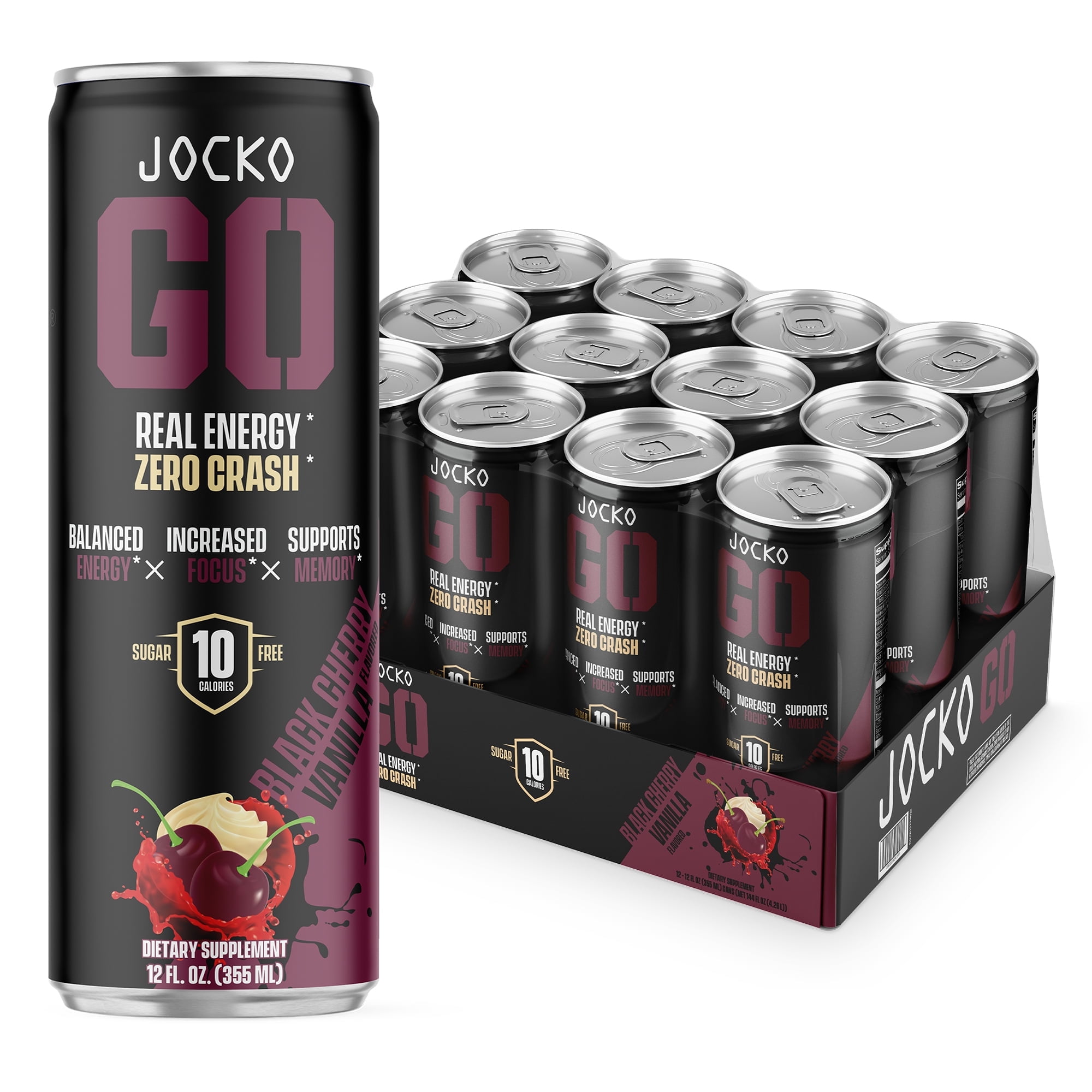 Jocko GO Energy Drink - KETO, Vitamin B12, Vitamin B6, Electrolytes - 12 Pack (Pink Lemonade) - Image 13