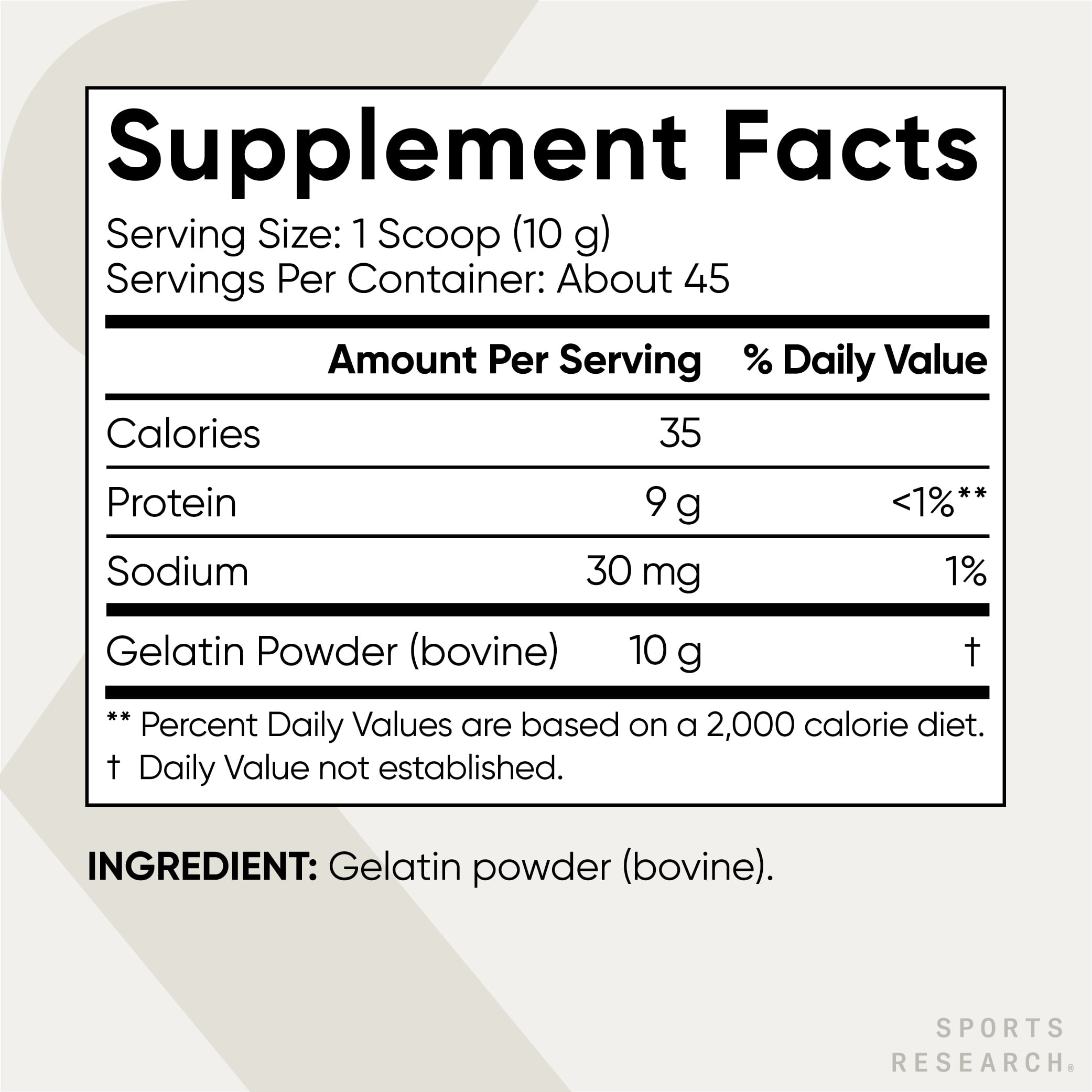 Sports Research® Keto Friendly Gelatin Collagen Cooking Powder - Sourced from Pasture Raised Cows (45 Servings) - Image 3