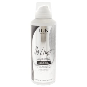 IGK No Limit Dry Volume and Thickening Spray, 5.4 oz Hair Spray