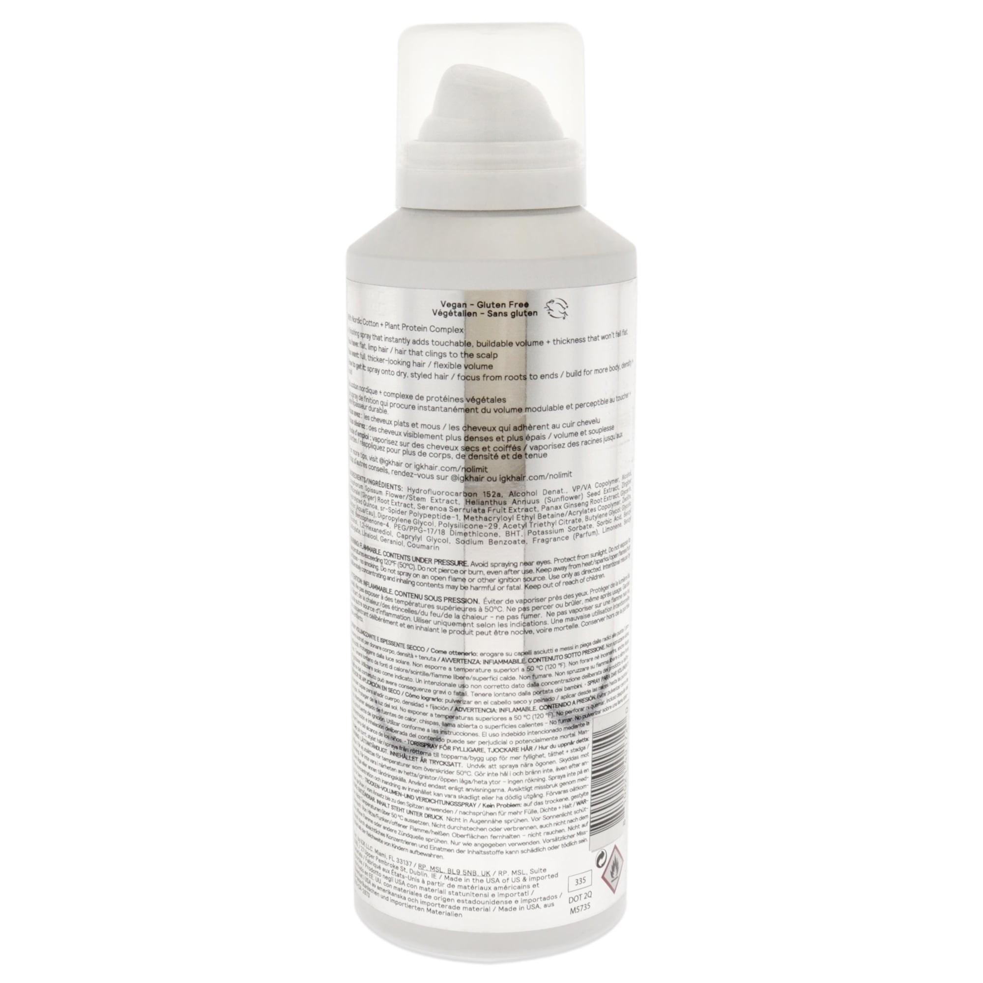 IGK No Limit Dry Volume and Thickening Spray, 5.4 oz Hair Spray - Image 2