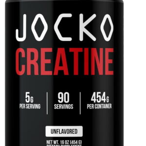 Jocko Fuel Creatine Monohydrate Powder, Unflavored,Supplement for Athletic Performance & Muscle Health, 90 Servings, 16 oz
