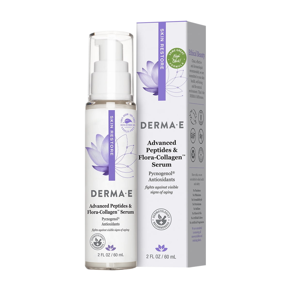 DERMA E Advanced Peptides And Flora-Collagen™ Serum, 2 oz - Image 2