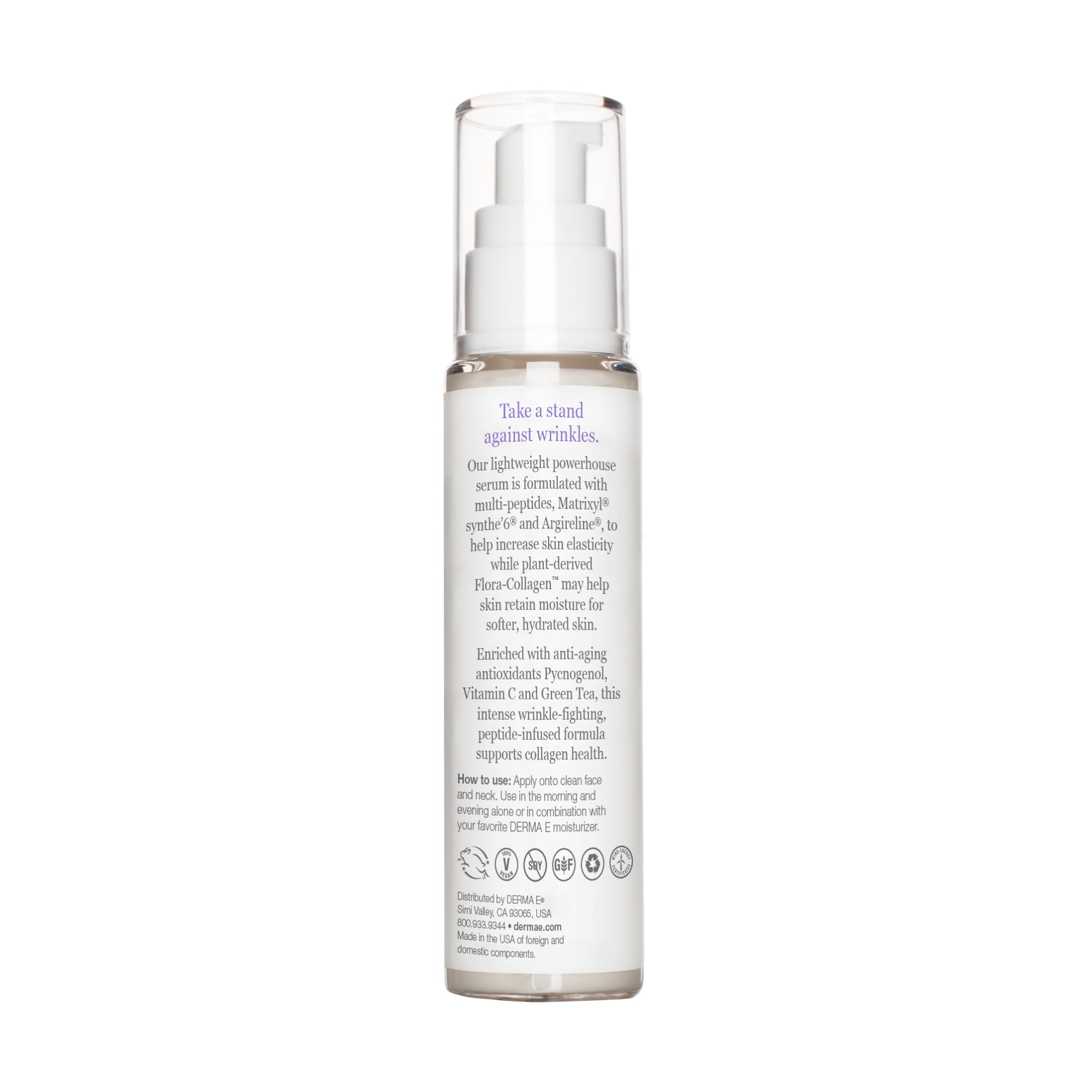 DERMA E Advanced Peptides And Flora-Collagen™ Serum, 2 oz - Image 3