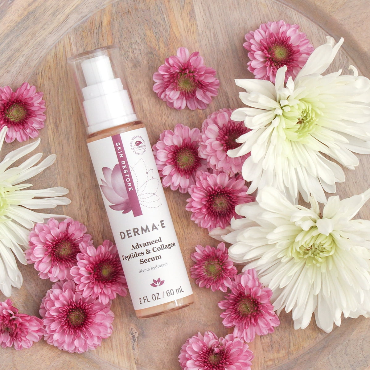 DERMA E Advanced Peptides And Flora-Collagen™ Serum, 2 oz - Image 6