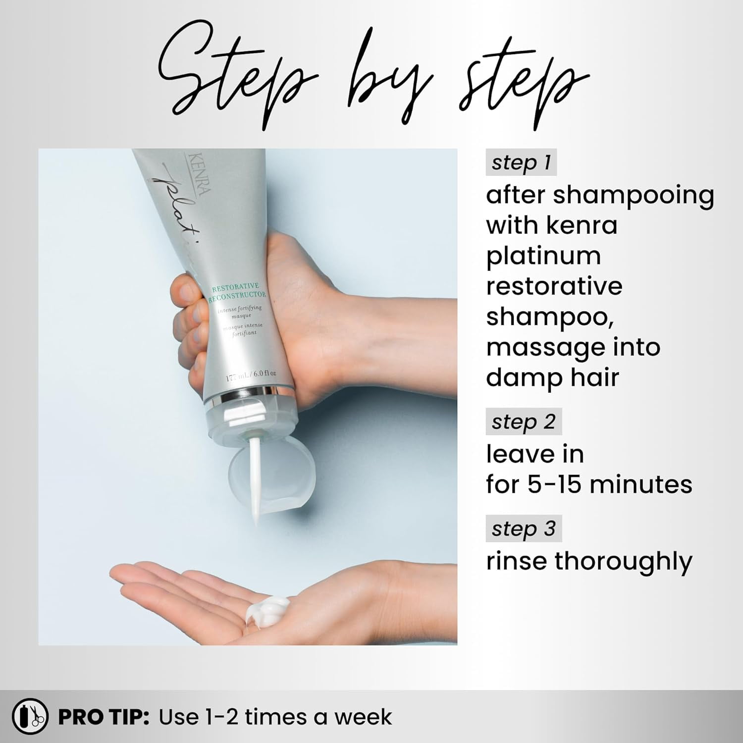 Kenra Platinum Restorative Reconstructor 6 oz - Image 3