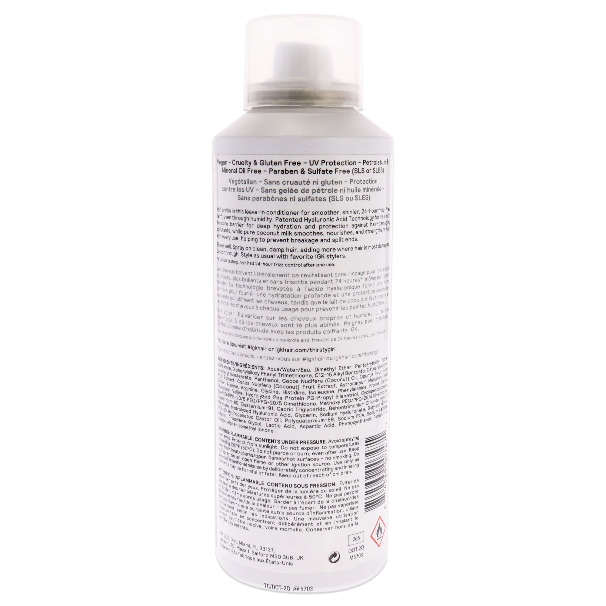 IGK Thirsty Girl - Coconut Milk Leave-In Conditioner - Image 3
