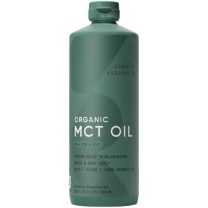 Sports Research® 100% Keto MCT Oil from Organic Coconuts - Triple Ingredient C8, C10, C12 MCTs (32oz)