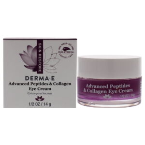 DERMA E Advanced Peptides & Flora-Collage Eye Cream, 0.5 oz