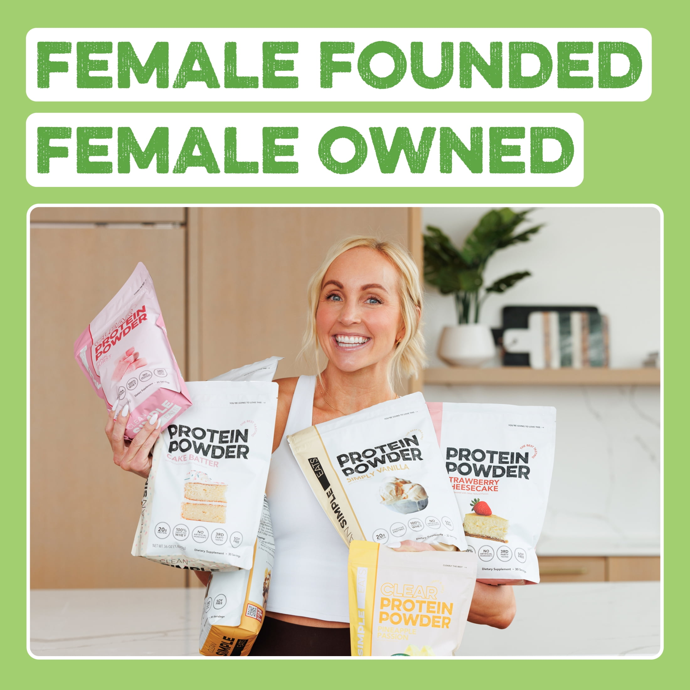 Clean Simple Eats Clear Whey Protein Powder, Sour Candy Watermelon, Gluten Free, Zero Added Sugars, No Artificial Ingredients, 20g Protein, 1.24 lb, 20 Servings - Image 5