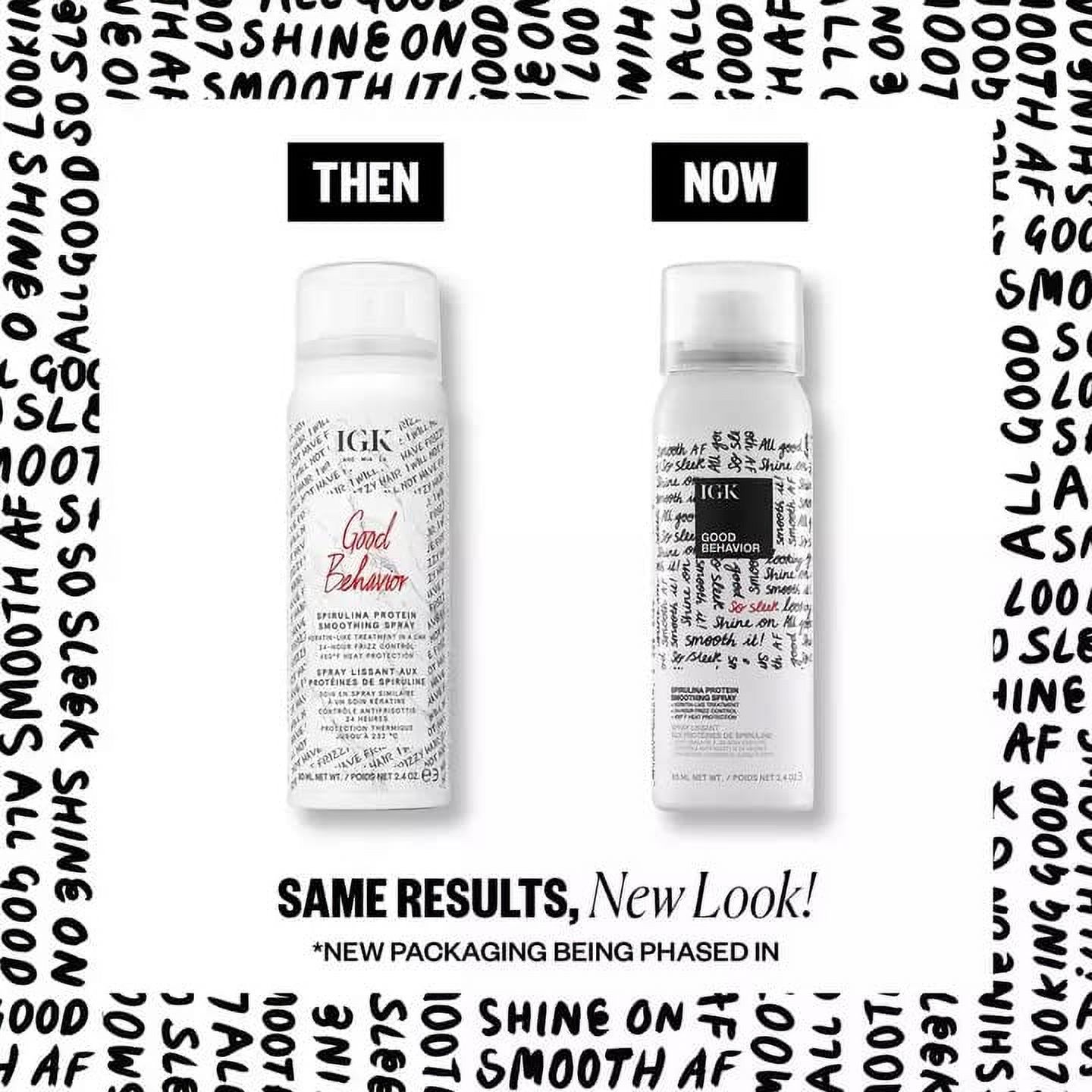 IGK Good Behvior Sprulina Protein Smoothing Spray Travel Size 2.4 oz - Image 12