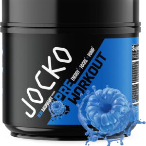 Jocko Fuel Ultimate Pre Workout Powder - Pre-Workout Energy Powder Drink (Blue Raspberry)