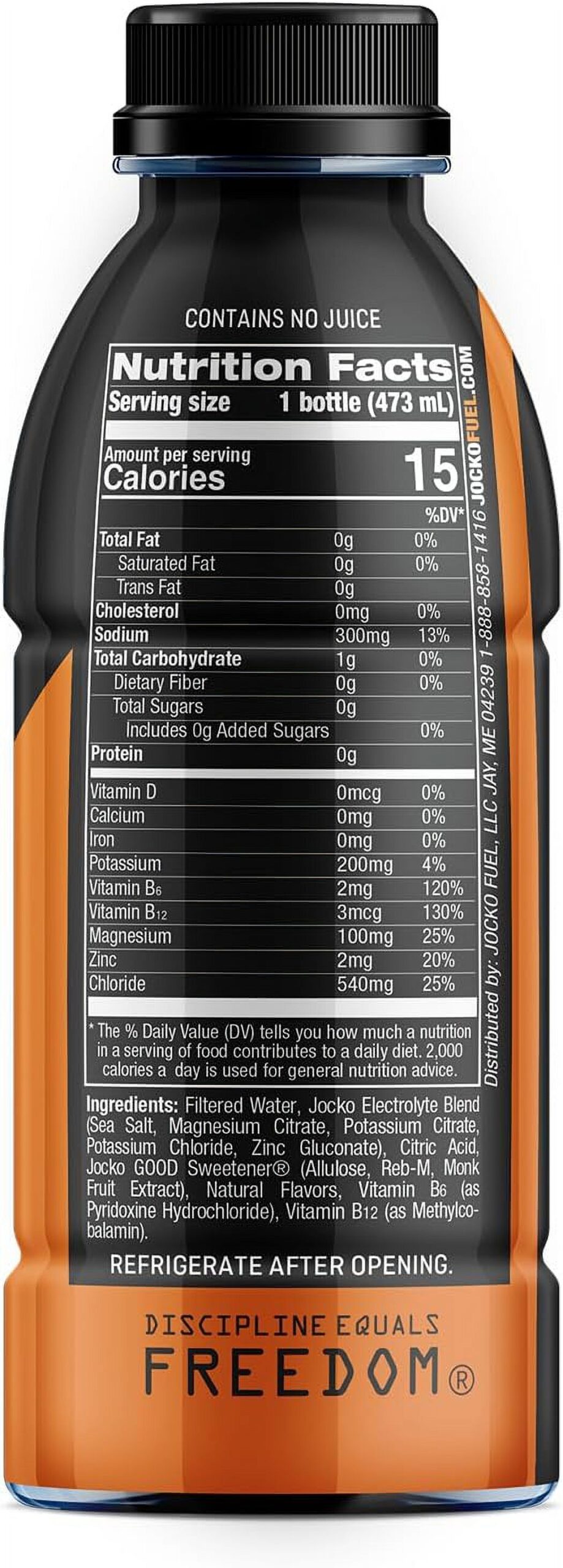 Jocko Fuel Hydrate Electrolyte Drinks - Sports Drink Hydration, Island Orange 16 Oz (12 Pack) - Image 4