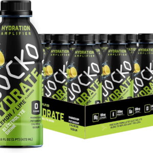 Jocko Fuel Hydrate Electrolyte Drinks - Sports Drink Hydration, Lemon-Lime 16 Oz (12 Pack)
