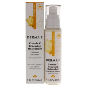 Derma E Vitamin C Brightening Moisturizer for Face with Roobios & Probiotics, Vegan Skin Care, 2 oz