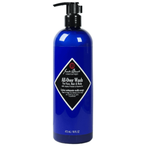 Jack Black All-Over Wash 16 oz / 473 ml | For Face, Hair & Body