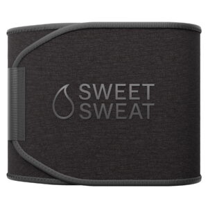 Sweet Sweat Waist Trimmer, by Sports Research - Matte Black - L