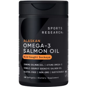 Salmon Oil Wild Alaskan Sockeye 1250mg MSC-C-55162 (180 softgels)