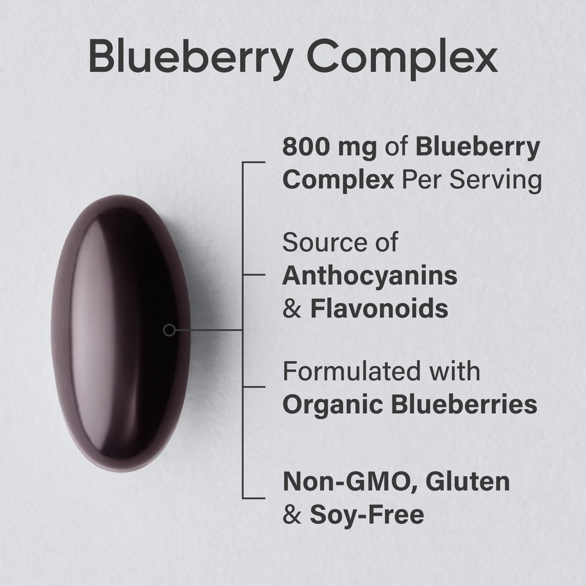 Whole Fruit Organic Blueberry Concentrate - Non-GMO & Gluten Free (60 Softgels) - Image 2