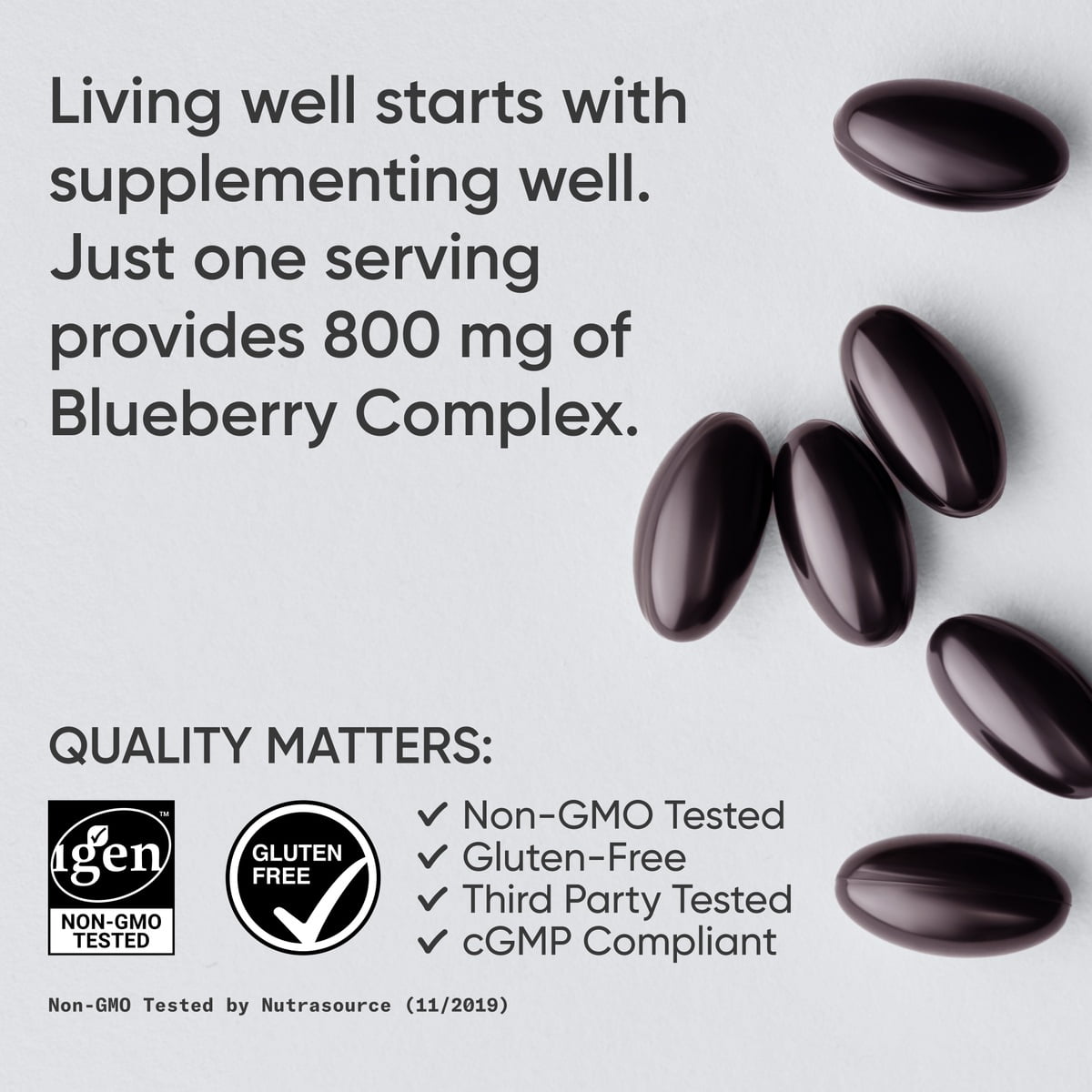 Whole Fruit Organic Blueberry Concentrate - Non-GMO & Gluten Free (60 Softgels) - Image 4